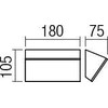 12W LED sieninis lauko šviestuvas TOKYO, tamsiai rudas, 3000K, IP54, 90017