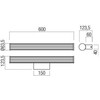 12W LED sieninis šviestuvas DIZZY, juodas, 3000/4000K, IP44, 01-3261