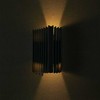 V-tac 12W LED sieninis šviestuvas, juodas, 3000K, IP65, šviečia į viršų ir į apačią