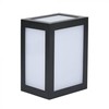 V-tac 12W LED sieninis šviestuvas, juodas, 4000K, IP65
