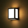 V-tac 12W LED sieninis šviestuvas, juodas, 4000K, IP65
