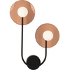 12W LED sieninis šviestuvas, juodos/rusvos sp., 2700/3000K, dimeriuojamas, 2699