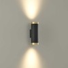 12W LED sieninis šviestuvas LUX, juodos/aukso sp., 4000K, dimeriuojamas, A3989110ONDP