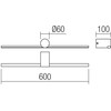 12W LED sieninis šviestuvas ROW, baltas, 3000K, IP44