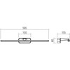 12W LED sieninis šviestuvas STEAM, juodas, 4000K