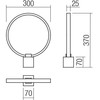 12W LED stalo šviestuvas ADO, juodas, 3000K, dimeriuojamas