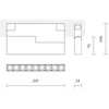 12W LED šviestuvas DARK LIGHT FLEXX į magnetines sistemas INSIGHT, juodas, 4000K, DALI
