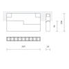 12W LED šviestuvas DARK LIGHT FLEXX į magnetines sistemas INSIGHT, juodas, 4000K, DALI