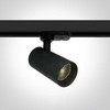 12W LED šviestuvas į bėgelius, juodas, 3000K, 65524T/B/W