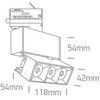 12W LED šviestuvas į bėgelius, juodas, 3000K, 65306BT/B/W