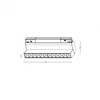 12W LED šviestuvas į magnetinę sistemą ZAMBELIS MAGNETIC, baltas, 3000K, DALI, 20291-W