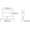 12W LED šviestuvas į magnetines sistemas MINI/MAXI/P&P, juodas, 3000/4000K, 48V, 38°, 42106AL/B/V