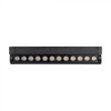 V-tac 12W LED šviestuvas į magnetinius bėgelius, juodas, 6400K, pakreipiamas