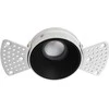 Bikuvalt 12W LED užglaistomas šviestuvas ALEA, juodas, 3000K, 3914-111B-3-S-38