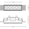 12W LED užglaistomas šviestuvas, baltas, 3000K, S193