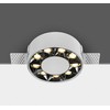 12W LED užglaistomas šviestuvas, baltas, 3000K, 10112XTR/W/W