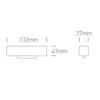12W linijinis šviestuvas į magnetines sistemas ONELIGHT MAXI, juodas, 3000K, 42104B/B/W