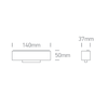 12W linijinis šviestuvas į magnetines sistemas ONELIGHT MAXI, juodas, 3000K, 42120B/B/W