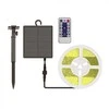 Bikuvalt 1,2W/m LED juosta, 3000K, IP67, 5m, su saulės baterija, nuotolinio valdymo pulteliu ir montavimo priedais