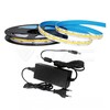 12W/m LED juosta, 512LED/m, IP20, 4000K, 5m, su 78W maitinimo šaltiniu, 24V, 3.5A, IP44