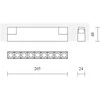 12W LED šviestuvas DARK LIGHT į magnetines sistemas INSIGHT, juodas, 4000K, DALI