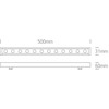 12x1W LED linijinis sienų šviestuvas, pilkas, 4000K, 7055A/C