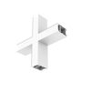 13,6W LED linijinio šviestuvo OFFICE LINEAR X formos sujungimas, baltas, 3000/4000K, opalinis dangtelis