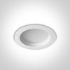 13W LED įleidžiamas šviestuvas, baltas, 3000K, 10113B/W/W