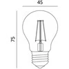 1,3W LED lemputė FMB, E27, 2700K