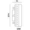 13W LED lemputė, GX53, 3000K, 110°