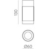 13W LED lubinis šviestuvas LUX, juodas, 3000K, dimeriuojamas, P3989000NNDP