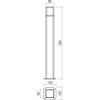 13W LED pastatomas lauko šviestuvas VOLT, rūdžių sp., 3000K, IP54, 90612