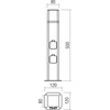 13W LED pastatomas lauko šviestuvas VOLT, tamsiai žalias, 3000K, IP54, 90616