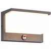 DELIGHT 13W LED sieninis fasado šviestuvas NESTOS, antracito sp., 3000K, su judesio davikliu, IP54