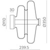 14,5W LED sieninis šviestuvas SIRA, gintaro sp., 2700K, A4013190AB