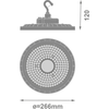 145W LED UFO šviestuvas HB V, juodas, 4000K, 60°