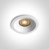 14W LED įleidžiamas šviestuvas, baltas, 3000/3500/4000K, su filtru nuo akinimo, 10114DH/W/V