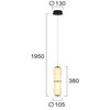 14W LED pakabinamas šviestuvas DERECK, baltos/juodos/bronzos sp., 3000K, 4322600