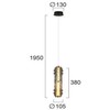 14W LED pakabinamas šviestuvas DERECK, dūmų/juodos/bronzos/gintaro sp., 3000K, 4322601