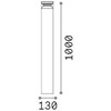 14W LED pastatomas lauko šviestuvas BOEING, antracito sp., 3000K, IP65, 327266