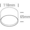 Lubinis šviestuvas 14W LED paviršinis šviestuvas, baltas, 3000/4000/5000K, 12114M/W/V