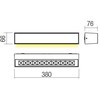 14W LED sieninis lauko šviestuvas AROOS, rūdžių sp., 3000K, IP65, 90252
