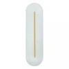 14W LED sieninis šviestuvas, baltos/žalvario sp., 3000K, dimeriuojamas, 2546