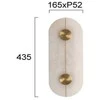 Bikuvalt 14W LED sieninis šviestuvas LUSSO, baltos/aukso sp., 3000K, 4295400