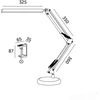 14W LED stalo šviestuvas TENUIX, juodas, 3000/4000/6000K