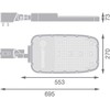 Ledvance 150W LED gatvės šviestuvas, pilkas, 2700K