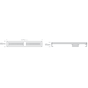 150W LED linijinis pramoninis šviestuvas, juodas, 4000K, IP65, 63150L/C