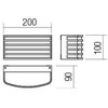Sieninis šviestuvas 15,4W LED sieninis lauko šviestuvas SEBRA, tamsiai rudas, 3000K, IP54, 90039