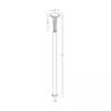 15,5W LED pastatomas lauko šviestuvas, tamsiai pilkas, 3000K, IP65, E445
