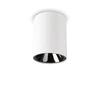 Lubinis šviestuvas Ideal Lux 15W ceiling lamp with 1 light NITRO, 3000K, juodas